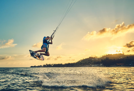 Kite surfing clamp