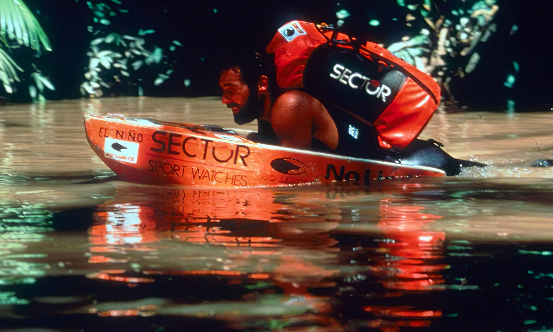 Mike Horn pendant son aventure sur l'Amazonie