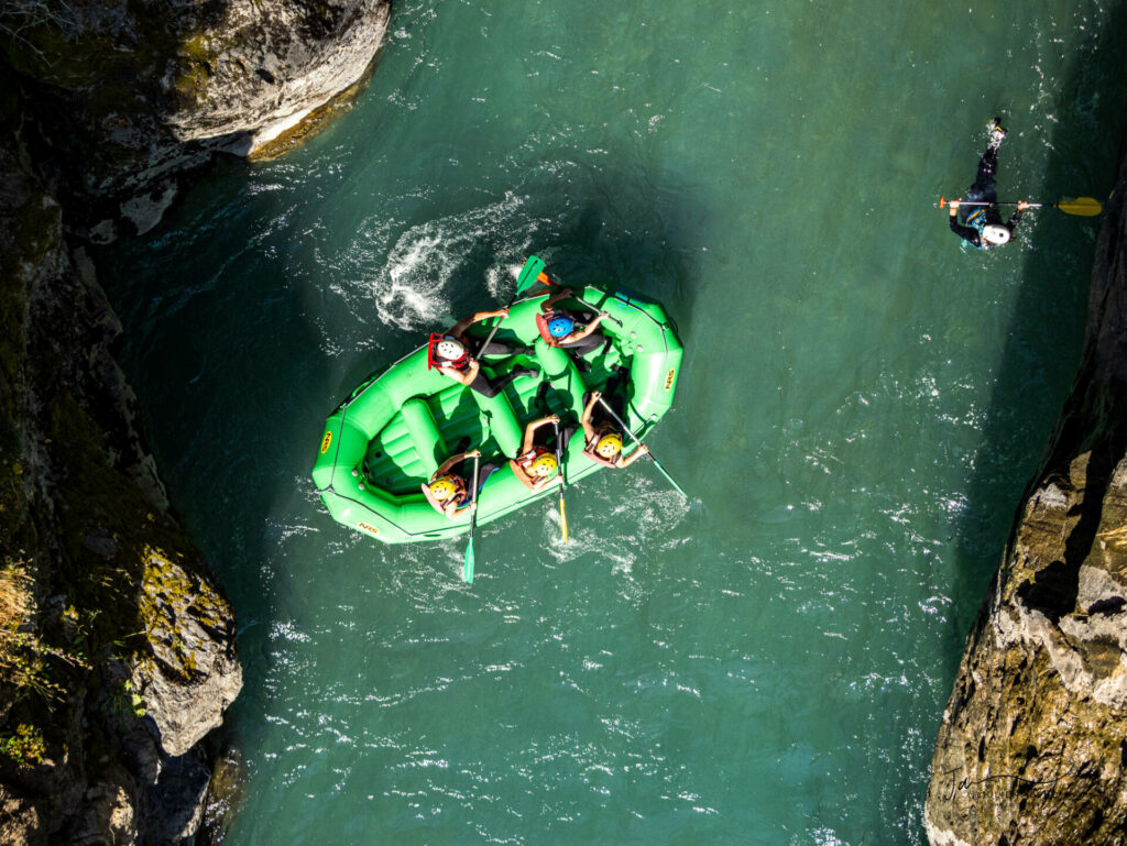 A rafting trip from Pra Loup which passes through the Gorges de l'Ubaye