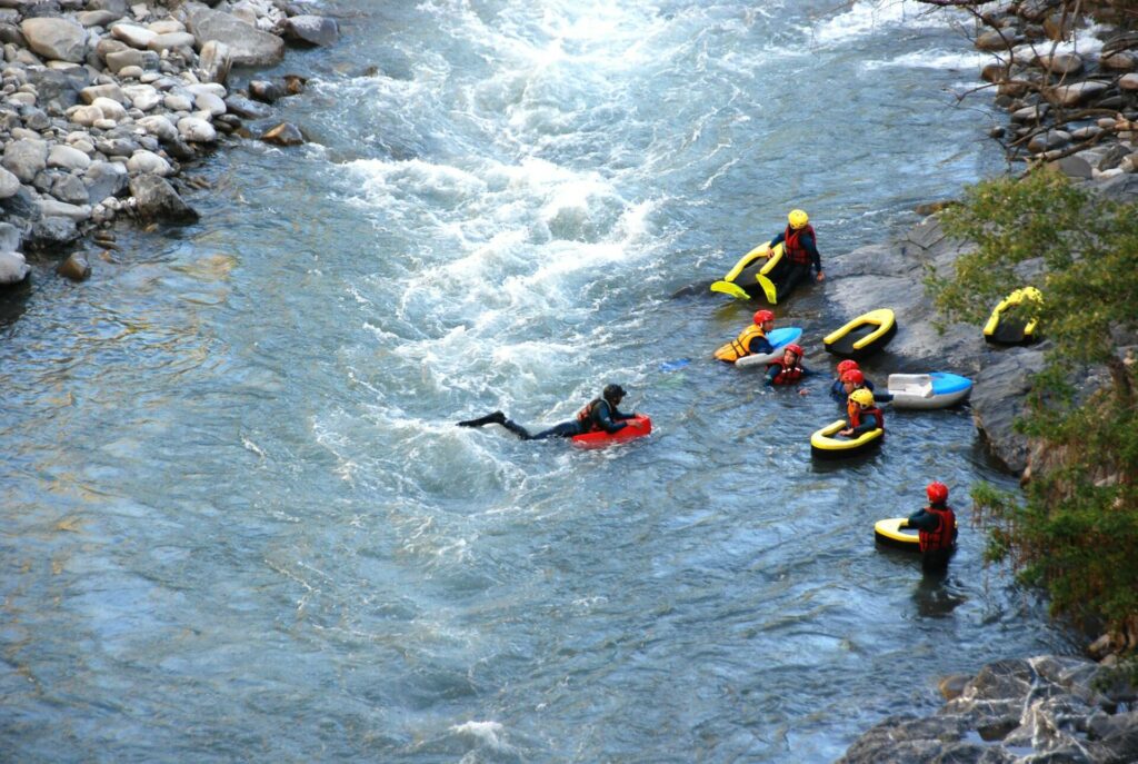 hydrospeed descent of the Barcelonnette valley