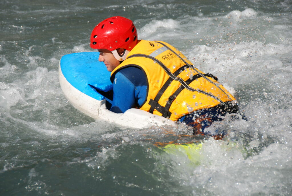 hydrospeed descent on the Ubaye